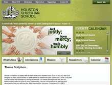 Tablet Screenshot of houstonchristianschool.ca